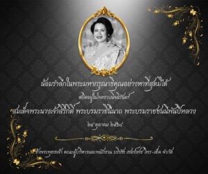 แสดงความอาลัยแด่สมเด็จพระนางเจ้าสิริกิติ์ พระบรมราชินีนาถ พระบรมราชชนนีพันปีหลวง 2